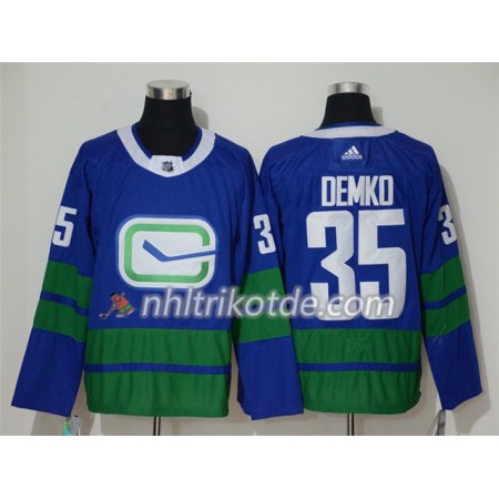 Vancouver Canucks Trikot Thatcher Demko 35 Alternate Adidas 2019-2020 Blau Authentic - Herren